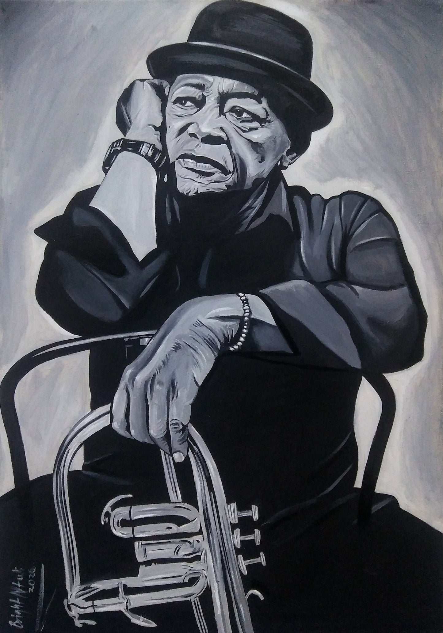 Portrait of Hugh Masekela